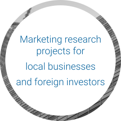 Marketing research projects for  local businesses  and foreign investors